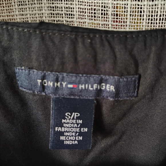 NWT Tommy Hilfiger Black Wrap Dress w/ Embroidered Belt Small - Picture 5 of 15